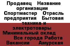 Продавец › Название организации ­ Спортмастер › Отрасль предприятия ­ Бытовая техника и электротовары › Минимальный оклад ­ 23 000 - Все города Работа » Вакансии   . Амурская обл.,Архаринский р-н